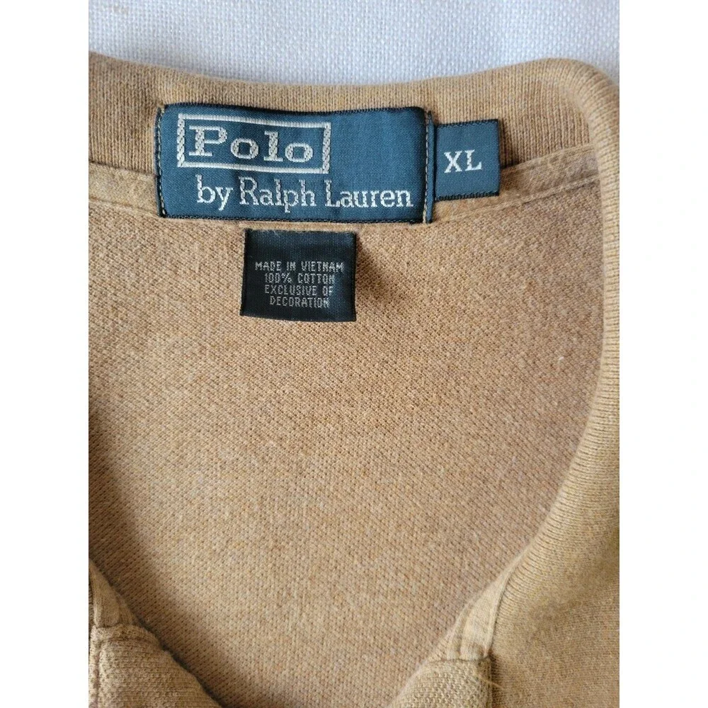 Polo By Ralph Lauren Men’s Polo Shirt Tan Size XL